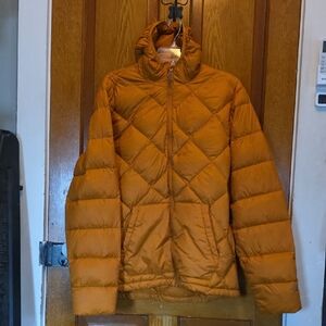 Eddie Bauer Burnt Orange Hooded Jacket 650 Down